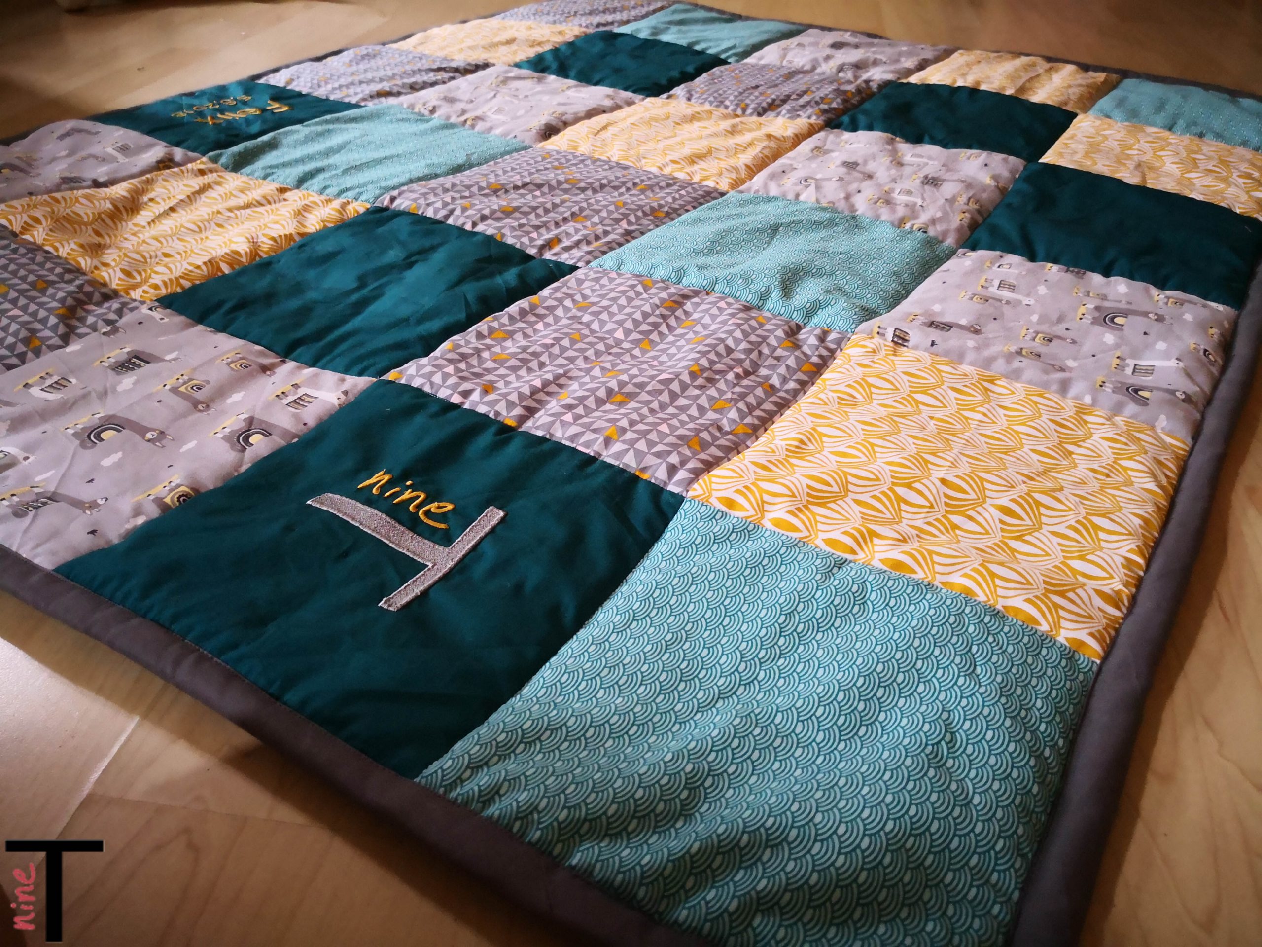 Eine Patchwork-Decke fürs Baby