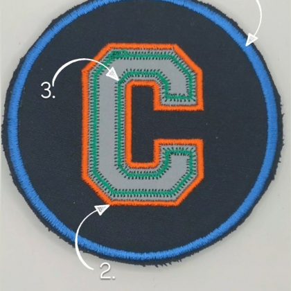 Klett-Patch Buchstabe