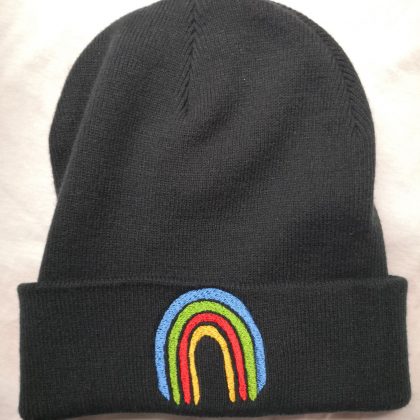 Kindermütze Regenbogen